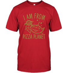 Disney Pixar Toy Story Neon Green Alien Pizza Planet I Am From Pizza Planet Men's T-Shirt Men's T-Shirt - HorseTee