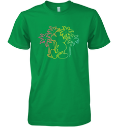 Disney Mickey Mouse Silhouette Palm Trees Men's Premium T-Shirt