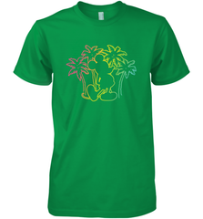Disney Mickey Mouse Silhouette Palm Trees Men's Premium T-Shirt Men's Premium T-Shirt - HorseTee