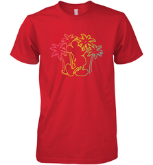 Disney Mickey Mouse Silhouette Palm Trees Men's Premium T-Shirt Men's Premium T-Shirt - HorseTee