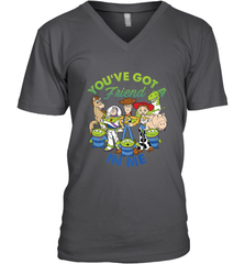 Disney Pixar Toy Story Cartoon You Have Got A Friend In Me Men's V-Neck T-Shirt Men's V-Neck T-Shirt - HorseTee
