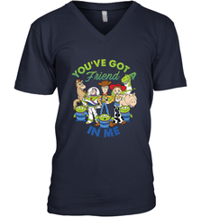 Disney Pixar Toy Story Cartoon You Have Got A Friend In Me Men's V-Neck T-Shirt Men's V-Neck T-Shirt - HorseTee