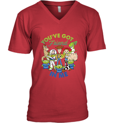 Disney Pixar Toy Story Cartoon You Have Got A Friend In Me Men's V-Neck T-Shirt Men's V-Neck T-Shirt - HorseTee