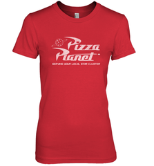 Disney Pixar Toy Story Pizza Planet Distressed Logo Women's Premium T-Shirt Women's Premium T-Shirt - HorseTee