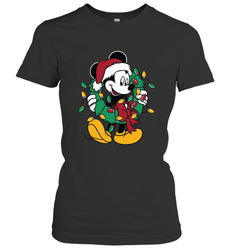 Disney Mickey Mouse Christmas Lights Women's T-Shirt