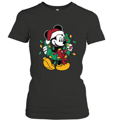 Disney Mickey Mouse Christmas Lights Women's T-Shirt Women's T-Shirt - HorseTee