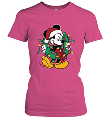 Disney Mickey Mouse Christmas Lights Women's T-Shirt Women's T-Shirt - HorseTee