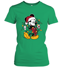 Disney Mickey Mouse Christmas Lights Women's T-Shirt Women's T-Shirt - HorseTee