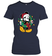 Disney Mickey Mouse Christmas Lights Women's T-Shirt Women's T-Shirt - HorseTee