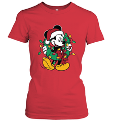 Disney Mickey Mouse Christmas Lights Women's T-Shirt Women's T-Shirt - HorseTee