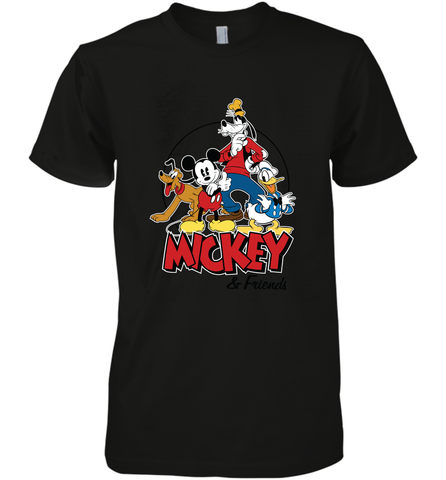 Disney Mickey Mouse and Friends Men's Premium T-Shirt Men's Premium T-Shirt / Black / XS Men's Premium T-Shirt - HorseTee