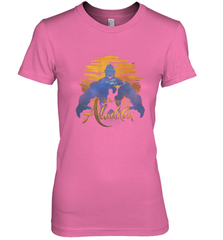 Disney Aladdin Live Action Genie Aladdin Sunset Silhouette Women's Premium T-Shirt Women's Premium T-Shirt - HorseTee
