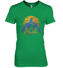 Disney Aladdin Live Action Genie Aladdin Sunset Silhouette Women's Premium T-Shirt Women's Premium T-Shirt - HorseTee