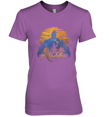 Disney Aladdin Live Action Genie Aladdin Sunset Silhouette Women's Premium T-Shirt Women's Premium T-Shirt - HorseTee