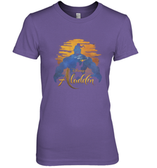 Disney Aladdin Live Action Genie Aladdin Sunset Silhouette Women's Premium T-Shirt Women's Premium T-Shirt - HorseTee