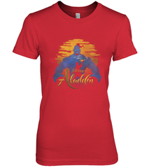 Disney Aladdin Live Action Genie Aladdin Sunset Silhouette Women's Premium T-Shirt Women's Premium T-Shirt - HorseTee