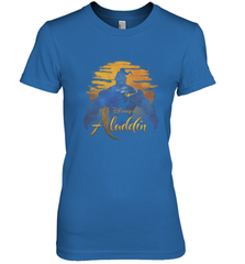 Disney Aladdin Live Action Genie Aladdin Sunset Silhouette Women's Premium T-Shirt Women's Premium T-Shirt - HorseTee
