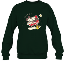 Disney Vintage Mickey Minnie Mouse Kiss  Funny Mickey Mouse Crewneck Sweatshirt Crewneck Sweatshirt - HorseTee