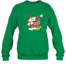 Disney Vintage Mickey Minnie Mouse Kiss  Funny Mickey Mouse Crewneck Sweatshirt Crewneck Sweatshirt - HorseTee