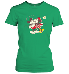 Disney Vintage Mickey Minnie Mouse Kiss  Funny Mickey Mouse Women's T-Shirt Women's T-Shirt - HorseTee