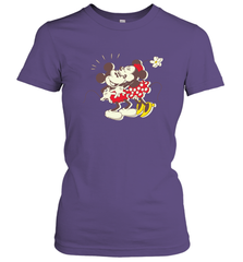 Disney Vintage Mickey Minnie Mouse Kiss  Funny Mickey Mouse Women's T-Shirt Women's T-Shirt - HorseTee