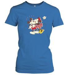 Disney Vintage Mickey Minnie Mouse Kiss  Funny Mickey Mouse Women's T-Shirt Women's T-Shirt - HorseTee