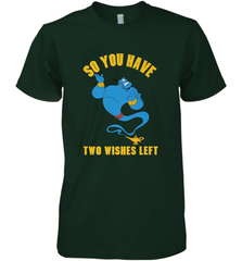 Disney Aladdin Genie So You Have Two Wishes Left Portrait Men's Premium T-Shirt Men's Premium T-Shirt - HorseTee