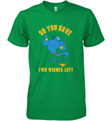 Disney Aladdin Genie So You Have Two Wishes Left Portrait Men's Premium T-Shirt Men's Premium T-Shirt - HorseTee