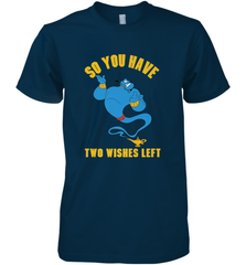 Disney Aladdin Genie So You Have Two Wishes Left Portrait Men's Premium T-Shirt Men's Premium T-Shirt - HorseTee