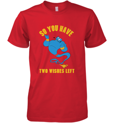 Disney Aladdin Genie So You Have Two Wishes Left Portrait Men's Premium T-Shirt Men's Premium T-Shirt - HorseTee