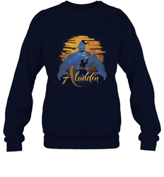 Disney Aladdin Live Action Genie Aladdin Sunset Silhouette Crewneck Sweatshirt