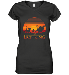 Disney Lion King Classic Sunset Squad Women's V-Neck T-Shirt