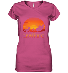 Disney Lion King Classic Sunset Squad Women's V-Neck T-Shirt Women's V-Neck T-Shirt - HorseTee