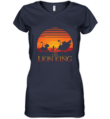 Disney Lion King Classic Sunset Squad Women's V-Neck T-Shirt Women's V-Neck T-Shirt - HorseTee