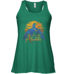 Disney Aladdin Live Action Genie Aladdin Sunset Silhouette Women's Tank Top Women's Tank Top - HorseTee