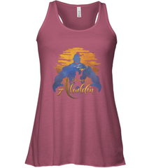 Disney Aladdin Live Action Genie Aladdin Sunset Silhouette Women's Tank Top Women's Tank Top - HorseTee
