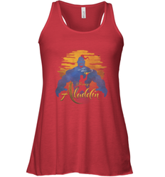 Disney Aladdin Live Action Genie Aladdin Sunset Silhouette Women's Tank Top