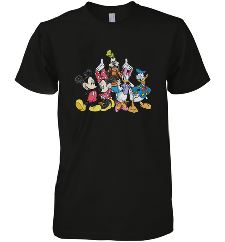 Disney Mickey and Friends Men's Premium T-Shirt Men's Premium T-Shirt / Black / XS Men's Premium T-Shirt - HorseTee