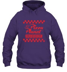 Disney Pixar Toy Story Pizza Planet Checkered Logo Hooded Sweatshirt Hooded Sweatshirt - HorseTee