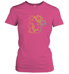Disney Mickey Mouse Silhouette Palm Trees Women's T-Shirt Women's T-Shirt - HorseTee