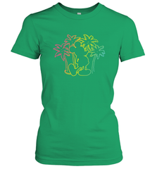 Disney Mickey Mouse Silhouette Palm Trees Women's T-Shirt Women's T-Shirt - HorseTee