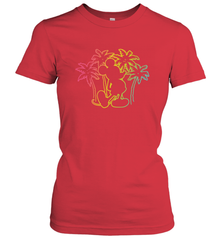 Disney Mickey Mouse Silhouette Palm Trees Women's T-Shirt Women's T-Shirt - HorseTee