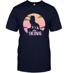 Disney Lion King Simba Crown Logo Gradient Sunset Silhouette Men's T-Shirt