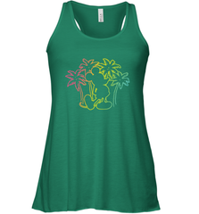 Disney Mickey Mouse Silhouette Palm Trees Women's Tank Top Women's Tank Top - HorseTee
