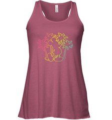 Disney Mickey Mouse Silhouette Palm Trees Women's Tank Top Women's Tank Top - HorseTee