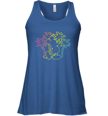 Disney Mickey Mouse Silhouette Palm Trees Women's Tank Top Women's Tank Top - HorseTee