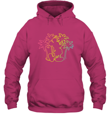 Disney Mickey Mouse Silhouette Palm Trees Hooded Sweatshirt Hooded Sweatshirt - HorseTee