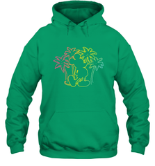 Disney Mickey Mouse Silhouette Palm Trees Hooded Sweatshirt Hooded Sweatshirt - HorseTee