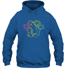 Disney Mickey Mouse Silhouette Palm Trees Hooded Sweatshirt Hooded Sweatshirt - HorseTee