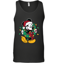 Disney Mickey Mouse Christmas Lights Men's Tank Top Men's Tank Top - HorseTee
